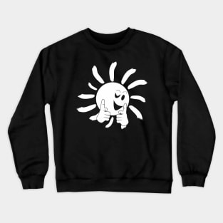 Cheerful sun (white print) Crewneck Sweatshirt